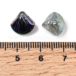 Гальванизируйте прозрачные стеклянные бусины EGLA-L047-01