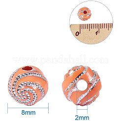 Perline acrilico placcato&nbsp;PACR-PH0002-01