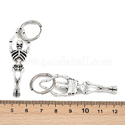 Серьги-кольца из сплава скелетов EJEW-Z132-01AS