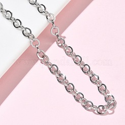 Collane con catena rolo in acciaio inossidabile 304&nbsp;NJEW-Z102-01P