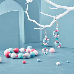 Незавершенные бусы из натурального дерева&nbsp;WOOD-PH0001-09C