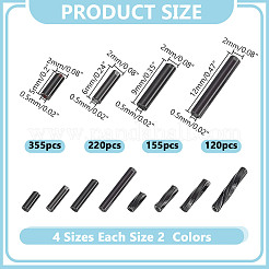 2840 шт. 8 вида стеклянных витых бусин SEED-AR0001-45