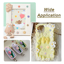 700шт 7 стиля непрозрачные кабошоны из смолы CRES-CD0001-07