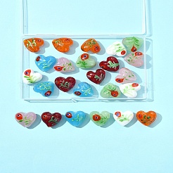 24 шт. 6-х цветные бусины из стекла миллефиори ручной работы LAMP-FS0001-39