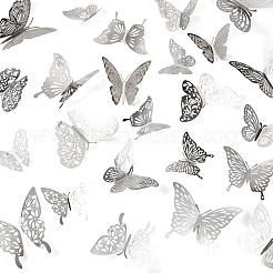 96 шт. 8 стиля 3D наклейки на стену в виде бабочки для домашних животных&nbsp;DIY-TA0013-12B