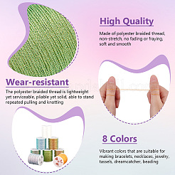 8 рулон полиэфирной швейной нитки 8 цветов. OCOR-WH0087-03