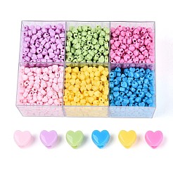 650-700 г 6 цвета непрозрачные акриловые бусины OACR-T029-82M