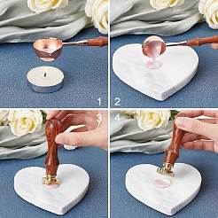Messing Wachssiegel Umschlag Geschenksiegel&nbsp;AJEW-WH20172-001