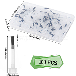 100 шт. пластиковые сменные кисточки для маникюра&nbsp;MRMJ-CP0001-48