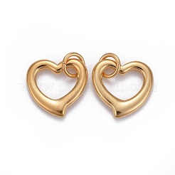 Подвески в виде открытого сердца из нержавеющей стали 304&nbsp;STAS-L218-14G