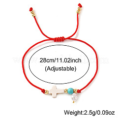 Регулируемые браслеты со стеклянными подвесками&nbsp;DL3128