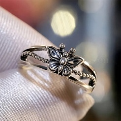 Кольца для пальцев из сплава с полыми отверстиями в форме бабочки&nbsp;FS-WG9DE85-04