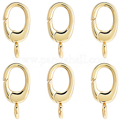 6 Stück Messing-Federtorringe&nbsp;KK-SC0007-19A