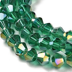 Прозрачные стеклянные бусины гальваническим пряди&nbsp;LS-GLAA-F029-2mm-A10