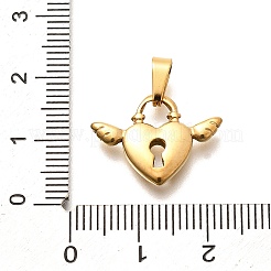Pendentifs en acier inoxydable 304&nbsp;LS-STAS-B079-02G-06