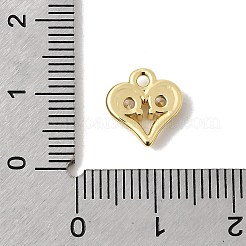 Pendentifs avec zircon cubiques à micro-pavés en laiton&nbsp;KK-L258-11G-03