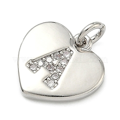 Pendentifs en laiton zircon cubique transparent&nbsp;KK-D229-01P