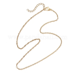 Женские цепочки-цепочки из нержавеющей стали 304 толщиной 2 мм в сингапурском стиле NJEW-JN05558