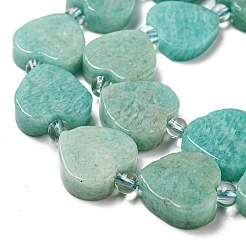 Природных амазонит бисер нитей G-G072-D01-01