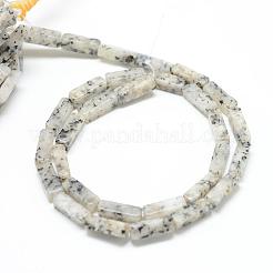 Натуральная нить из кунжутной яшмы / киви G-R299-21