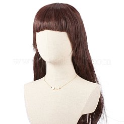 Collane con perle naturali e conchiglie a cuore con perline&nbsp;NJEW-JN03898-01
