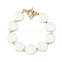 Bracelets en perles de coquillage et de laiton pour femmes&nbsp;BJEW-JB13780-01