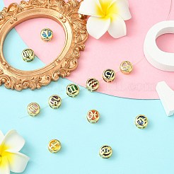 Латунные микро проложить кубических циркония шарики прокладки&nbsp;KK-CJC0015-21G