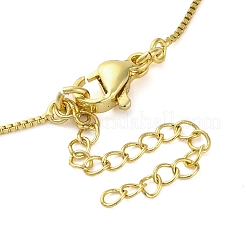 Латунная медаль святого Бенедикта подвеска коробка цепь ожерелья&nbsp;LS-NJEW-R100-05G