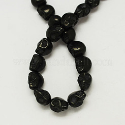 Синтетических нитей бирюзовые бусы TURQ-S105-13x10mm-10