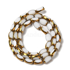 Стеклянные бусины с гальваническим покрытием &nbsp;X-EGLA-P061-02A-07