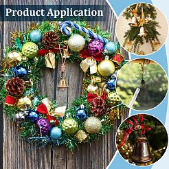 2шт латунный подвесной колокольчик&nbsp;AJEW-PH0006-96