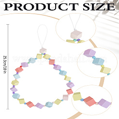 1 шт. акриловые нейлоновые веревочные ремни для мобильных устройств&nbsp;HJEW-LP0001-90