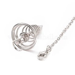 Латунные тросовые цепные катушки биолокационные маятники&nbsp;HJEW-D004-01P