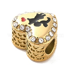 Европейские бусины из нержавеющей стали 304 STAS-I191-10