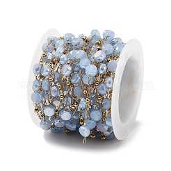 Ионное покрытие (ip) 304 нержавеющая сталь цепочка из бисера ручной работы CHS-K019-03G-05