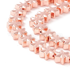 Гальванизировать синтетические немагнитных гематита бусы G-I317-03C