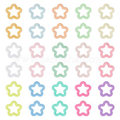 55шт 11 цвета непрозрачные акриловые подвески&nbsp;MACR-TA0002-46