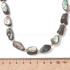 Perlenketten aus natürlichen Abalone-/Paua-Muschel-Nuggets&nbsp;NJEW-JN05972