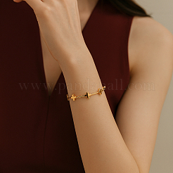 2шт 2 стиля браслетов-манжет из нержавеющей стали&nbsp;BJEW-GO0002-25