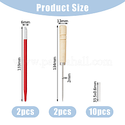 Ensemble d'outils pour supports d'enracinement de cheveux de poupée&nbsp;TOOL-WH0159-18A