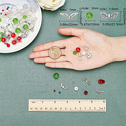 188 шт. набор для самостоятельного изготовления сережек на рождественскую тематику DIY-SC0015-11