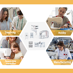 6 шт. 6 стиля сплава прижимная лапка для бытовых швейных машин FIND-HY0003-13