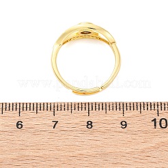 Латунные кольца с цирконием микро паве для женщин RJEW-U047-27G
