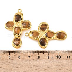 Граненые подвески из натурального тигрового глаза&nbsp;KK-H516-22G