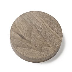 Vassoio porta espositore per anello da dito con bracciale rigido in legno di noce&nbsp;BDIS-D002-01C