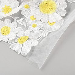 Полиэстеровая ткань с цветочным узором для поделок своими руками DIY-WH0060-39A