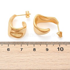 Серьги-гвоздики в форме капли из нержавеющей стали 304 с ионным покрытием (IP)&nbsp;EJEW-K244-18G