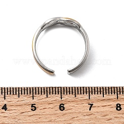 Регулируемые манжеты из нержавеющей стали 304 для женщин RJEW-B150-01GP-02