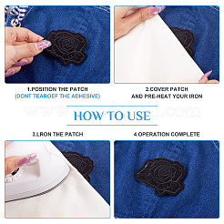 9 шт. 3 стиля компьютерной вышивки тканевых нашивок&nbsp;PATC-TA0001-28