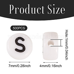 500pcs Acrylperlen&nbsp;SACR-TA0001-55S
